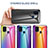 Samsung Galaxy M21s用ハイブリットバンパーケース プラスチック 鏡面 虹 グラデーション 勾配色 カバー LS2 サムスン 