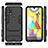 Samsung Galaxy M21s用ハイブリットバンパーケース スタンド プラスチック 兼シリコーン カバー KC1 サムスン 