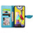 Samsung Galaxy M21s用手帳型 レザーケース スタンド パターン カバー S04D サムスン 