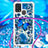 Samsung Galaxy M21s用シリコンケース ソフトタッチラバー ブリンブリン カバー 携帯ストラップ S02 サムスン 