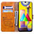 Samsung Galaxy M21s用手帳型 レザーケース スタンド カバー L06 サムスン 
