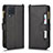 Samsung Galaxy M22 4G用手帳型 レザーケース スタンド カバー BY2 サムスン ブラック