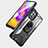 Samsung Galaxy M22 4G用ハイブリットバンパーケース プラスチック アンド指輪 マグネット式 J01S サムスン 