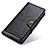 Samsung Galaxy M23 5G用手帳型 レザーケース スタンド カバー ML12 サムスン ブラック