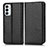 Samsung Galaxy M23 5G用手帳型 レザーケース スタンド カバー C03X サムスン ブラック