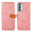 Samsung Galaxy M23 5G用手帳型 レザーケース スタンド カバー N07P サムスン ピンク