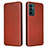 Samsung Galaxy M23 5G用手帳型 レザーケース スタンド カバー L06Z サムスン ブラウン