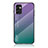 Samsung Galaxy M23 5G用ハイブリットバンパーケース プラスチック 鏡面 虹 グラデーション 勾配色 カバー LS1 サムスン マルチカラー