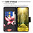 Samsung Galaxy M23 5G用手帳型 レザーケース スタンド パターン カバー B03F サムスン 