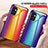 Samsung Galaxy M23 5G用ハイブリットバンパーケース プラスチック 鏡面 虹 グラデーション 勾配色 カバー LS2 サムスン 