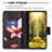 Samsung Galaxy M23 5G用手帳型 レザーケース スタンド パターン カバー B04F サムスン 