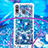 Samsung Galaxy M30用シリコンケース ソフトタッチラバー ブリンブリン カバー 携帯ストラップ S02 サムスン 