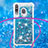 Samsung Galaxy M30用シリコンケース ソフトタッチラバー ブリンブリン カバー 携帯ストラップ S03 サムスン 