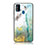 Samsung Galaxy M30s用ハイブリットバンパーケース プラスチック パターン 鏡面 カバー サムスン グリーン
