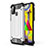 Samsung Galaxy M31 Prime Edition用ハイブリットバンパーケース プラスチック 兼シリコーン カバー WL1 サムスン シルバー