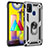 Samsung Galaxy M31 Prime Edition用ハイブリットバンパーケース プラスチック アンド指輪 マグネット式 MQ3 サムスン 