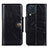 Samsung Galaxy M32 4G用手帳型 レザーケース スタンド カバー M12L サムスン ブラック