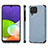 Samsung Galaxy M32 4G用極薄ソフトケース シリコンケース 耐衝撃 全面保護 マグネット式 バンパー S03D サムスン ネイビー
