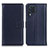 Samsung Galaxy M32 4G用手帳型 レザーケース スタンド カバー A08D サムスン ネイビー