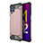 Samsung Galaxy M32 4G用ハイブリットバンパーケース プラスチック 兼シリコーン カバー WL1 サムスン ローズゴールド