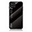 Samsung Galaxy M32 4G用ハイブリットバンパーケース プラスチック 鏡面 虹 グラデーション 勾配色 カバー LS1 サムスン ブラック