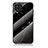 Samsung Galaxy M32 4G用ハイブリットバンパーケース プラスチック パターン 鏡面 カバー サムスン ブラック