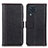 Samsung Galaxy M32 4G用手帳型 レザーケース スタンド カバー M14L サムスン ブラック