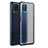 Samsung Galaxy M32 4G用ハイブリットバンパーケース クリア透明 プラスチック カバー WL1 サムスン ブラック