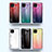 Samsung Galaxy M32 4G用ハイブリットバンパーケース プラスチック 鏡面 虹 グラデーション 勾配色 カバー LS1 サムスン 