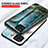 Samsung Galaxy M32 4G用ハイブリットバンパーケース プラスチック パターン 鏡面 カバー サムスン 