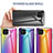 Samsung Galaxy M32 4G用ハイブリットバンパーケース プラスチック 鏡面 虹 グラデーション 勾配色 カバー LS2 サムスン 