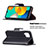 Samsung Galaxy M32 4G用手帳型 レザーケース スタンド カバー B06F サムスン 