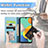 Samsung Galaxy M32 4G用手帳型 レザーケース スタンド パターン カバー S04D サムスン 