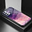 Samsung Galaxy M32 5G用ハイブリットバンパーケース プラスチック パターン 鏡面 カバー LS1 サムスン パープル