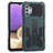 Samsung Galaxy M32 5G用ハイブリットバンパーケース スタンド プラスチック 兼シリコーン カバー ZJ1 サムスン グリーン