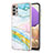 Samsung Galaxy M32 5G用シリコンケース ソフトタッチラバー バタフライ パターン カバー Y05B サムスン カラフル