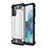 Samsung Galaxy M32 5G用ハイブリットバンパーケース プラスチック 兼シリコーン カバー WL1 サムスン シルバー