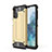 Samsung Galaxy M32 5G用ハイブリットバンパーケース プラスチック 兼シリコーン カバー WL1 サムスン ゴールド