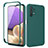 Samsung Galaxy M32 5G用前面と背面 360度 フルカバー 極薄ソフトケース シリコンケース 耐衝撃 全面保護 バンパー MJ1 サムスン グリーン