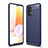Samsung Galaxy M32 5G用シリコンケース ソフトタッチラバー ライン カバー サムスン ネイビー