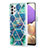 Samsung Galaxy M32 5G用シリコンケース ソフトタッチラバー バタフライ パターン カバー Y01B サムスン モスグリー