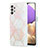 Samsung Galaxy M32 5G用シリコンケース ソフトタッチラバー バタフライ パターン カバー Y01B サムスン ピンク
