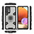 Samsung Galaxy M32 5G用ハイブリットバンパーケース プラスチック アンド指輪 マグネット式 S03 サムスン 