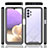Samsung Galaxy M32 5G用360度 フルカバー ハイブリットバンパーケース クリア透明 プラスチック カバー ZJ3 サムスン 