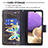 Samsung Galaxy M32 5G用手帳型 レザーケース スタンド パターン カバー B04F サムスン 