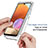 Samsung Galaxy M32 5G用前面と背面 360度 フルカバー 極薄ソフトケース シリコンケース 耐衝撃 全面保護 バンパー 勾配色 透明 サムスン 