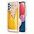 Samsung Galaxy M32 5G用シリコンケース ソフトタッチラバー バタフライ パターン カバー アンド指輪 YB2 サムスン 