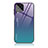Samsung Galaxy M33 5G用ハイブリットバンパーケース プラスチック 鏡面 虹 グラデーション 勾配色 カバー LS1 サムスン マルチカラー