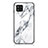 Samsung Galaxy M42 5G用ハイブリットバンパーケース プラスチック パターン 鏡面 カバー サムスン ホワイト