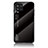 Samsung Galaxy M42 5G用ハイブリットバンパーケース プラスチック 鏡面 虹 グラデーション 勾配色 カバー LS1 サムスン ブラック